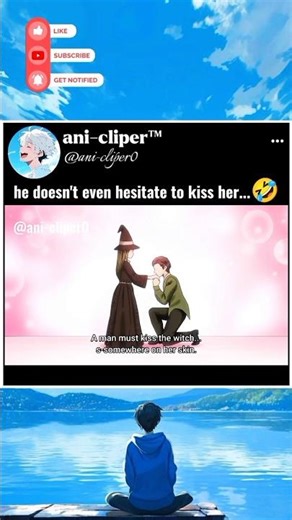 he kissed her to dispelled 🤧||witch watch#anicliper #shortanime