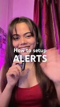 How to setup ALERTS for stream #streaming #shorts