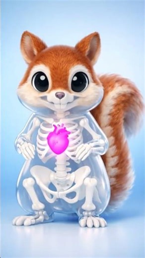 What if you could, Look Inside a Squirrel | Animal Anatomy | #shorts