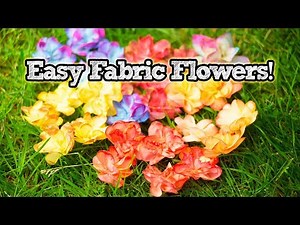 How to make DIY Fabric Flower Embellishments | Easy Craft Projects | A Damsels in DIY Tutorial