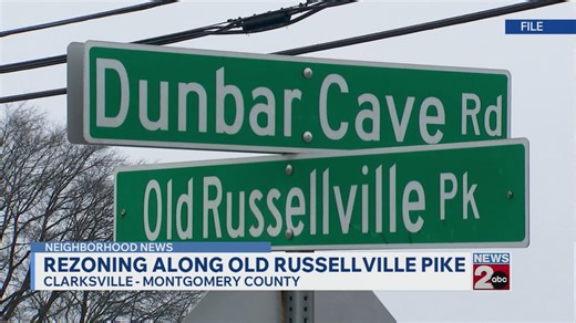 Rezoning along Old Russellville Pike in Clarksville, TN