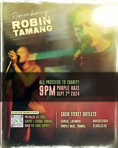 LAST CHANCE TO GRAB YOUR PRESALE TICKETS [APPLICABLE UNTIL 7:00PM |07.09.2024] REMEMBERING ROBIN TAMANG Performance by LOOZA: ORIGINAL ROBIN 'N' LOOZA : LINE-UP FEATURING- TARA TAMANG SHIRISH DALI (ALBATROSS) SAREEN DEOJA (MONKEY TEMPLE) MUKTI SHAKYA (MUKTI 'N’ REVIVAL) ANURAG ZIMBA (JOINT FAMILY INTERNATIONAL) AVISHEK K.C (UNDERSIDE) SWAPNIL SHARMA (THE SHADOWS 'NEPAL') & NIKHIL TULADHAR ON PERCUSSIONS CHOIR KUNZANEE MAHARJAN AAYUSH KOYEE RAI RINA GIRI *OFFICIAL RELEASE* ROBIN 'N' LOOZA: COMPIL