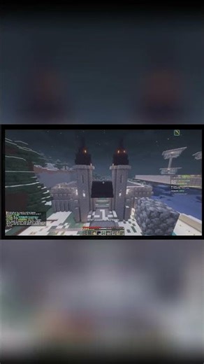 Building Epic Castles in Minecraft's Snowy Wonderland! #shorts