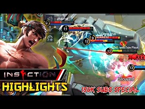 CHOU BEST MOMENTS | iNSECTiON | 150K SUBS SPECIAL | EPIC SKIN GIVEAWAY | MLBB ✓