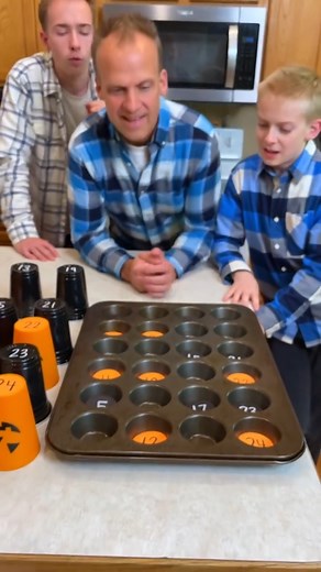 12K views · 355 reactions | Family Halloween Muffin Tin Game  Kids, Dad, and whole family play diy Halloween party game with cupcake pan cups, candy, and other fun fall prizes. Great holiday game for costume parties and fun events." PART 2  This video was produced by Network Media and Benson Bros | Play Together Stay Together | Facebook