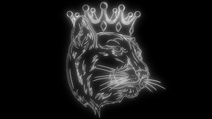 animation of a panther and that lights up