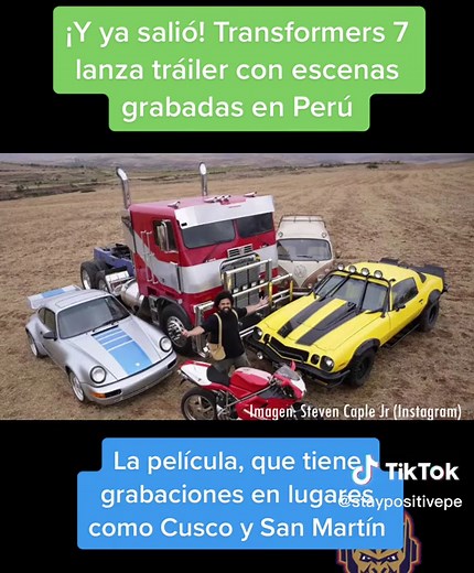 Transformers 7: Tráiler Oficial Grabado en Perú