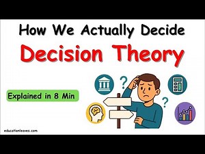 Decision Theory | Theory of Decision making #decisiontheory #decisionmaking
