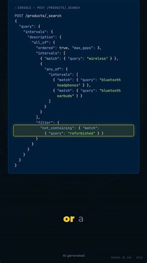 Elasticsearch intervals query: order and proximity rules