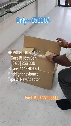 S-TECH COMPUTERS on Instagram: "*💻Hp Probook 640 G2 *➡️Intel Core i5-6th Generation* *➡️8gb ddr4 Ram* *➡️256GB SSD* *➡️Ram & Storage Upgradeable* *➡️14" Full HD Screen* *➡️Back-Lit Keyboard* ➡️15 Quantity Available ➡️All Products One Month Testing Warranty *➡️Fresh Import Stocks* ONLY = 15000/-"