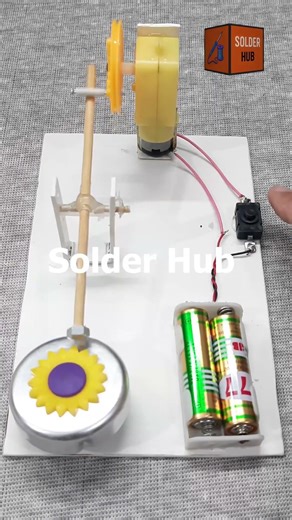 DIY Electric Bell Simple School Electronics Project #shorts