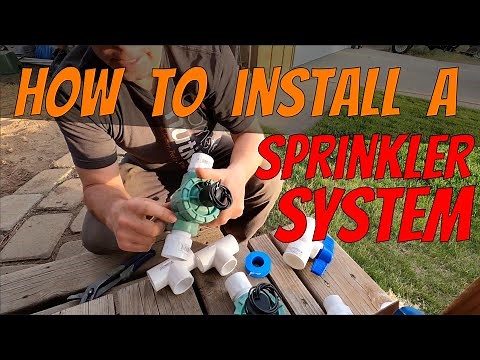 How To Instal a Sprinkler System Step by step DIY Irrigation Project (2020)