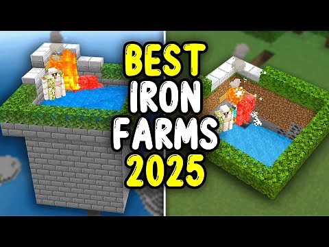 BEST IRON Farms for Minecraft Bedrock 1.21! (400+/H)