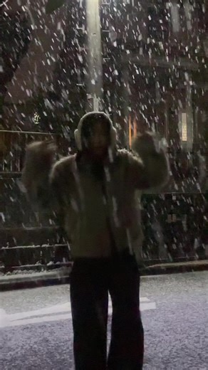 古着女子の初雪ファッションコーデ