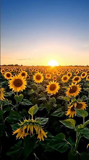 Field of Sunflowers | Beautiful Nature Time Lapse in 4K