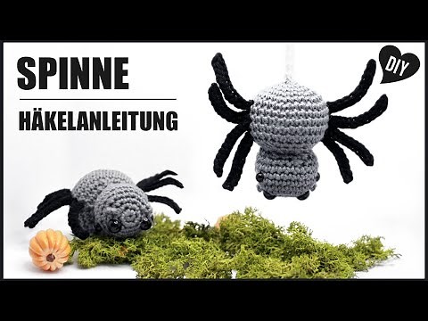 Spinne häkeln | Häkelanleitung Tiere - Halloween - DIY by Pfirsichteufel