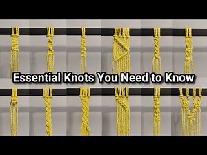 12 Essential Macrame Knots Every Beginner Must Learn | Easy Tutoria