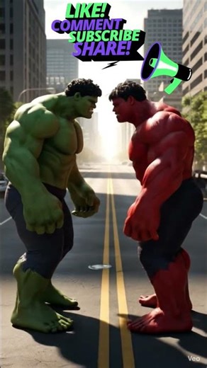 Red Hulk Lifts Hulk and Smashes Him Down! Epic Strength Scene 🔥 #Hulk #RedHulk #youtubeshorts #ai