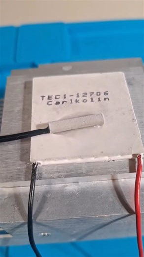 12V 6A Peltier Cooler module testrun with aircooling #electricity #cooler #diy #howto
