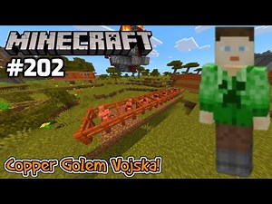 Minecraft Preživljavanje #202 - Copper Golem Vojska!