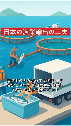 日本の漁業輸出の工夫 #ネタチャンネル #Shorts #雑学 #豆知識 #社会の雑学 #日本の漁業 #漁業輸出 #水産業 #日本経済 #輸出戦略 #食品輸出 #知って得する #日本の雑学