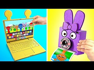 Cardboard Sprunki Crafts! DIY Laptop and Camera 😍 by Cool Tool WOW