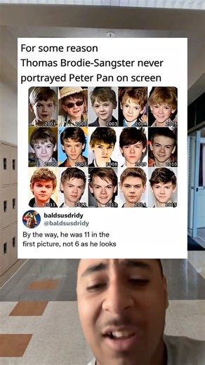 For some reason Thomas Brodie-Sangster never portrayed Peter Pan on screen