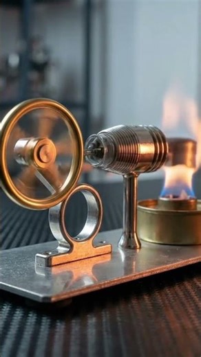 “This Engine Runs Without Fuel 🔥 | Amazing Stirling Engine Demo” #diytools