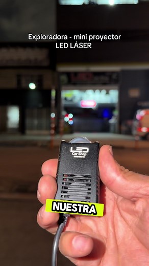 Exploradora Mini Proyector LED Láser para Moto