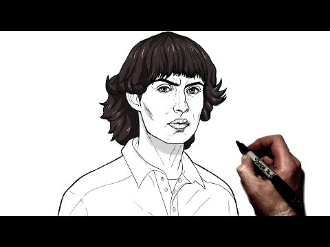 How To Draw Mike Wheeler | Step By Step | Stranger Things 4