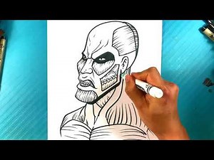 EASY How to Draw ATTACK ON TITAN - Colossal Titan