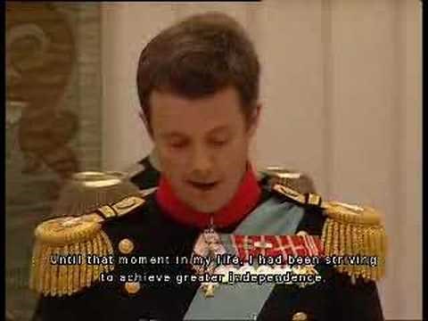 Frederik of Denmark's Wedding Speech