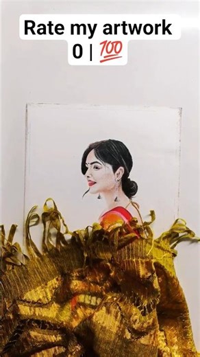 ❤️ Beautiful lady drawing #trending #viral