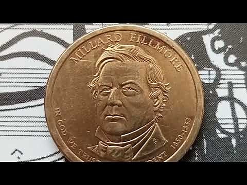 Commemorative presidential 1 dollar Coin 1850-1853 Millard Fillmore 🇺🇸