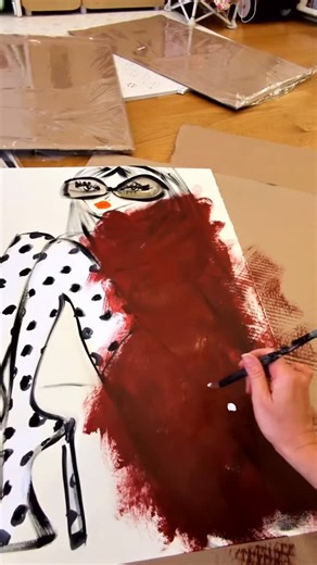 Blair (Breitenstein) Williams on Instagram: "Hands-free painting session courtesy of my @raybanmeta Let’s finish this piece! 🎲"