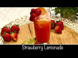 Strawberry Lemonade | how to make strawberry lemonade