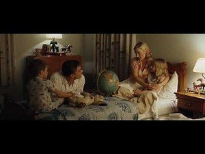 A happy family is talking and laughing together