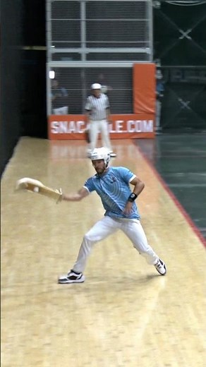 WHAT A SNAG 😱 incredible catch + powerful return by Jairo!! #jaialai #battlecourt #miami #sports