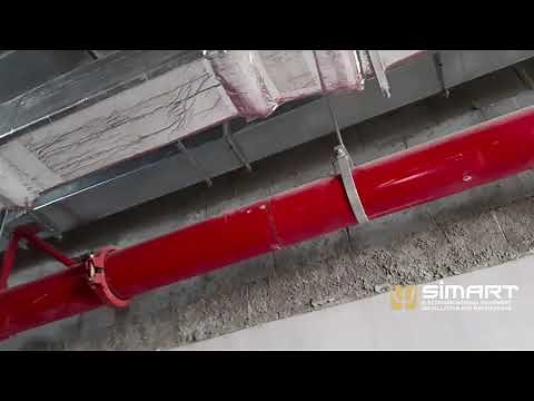 Fire fighting pipe installation