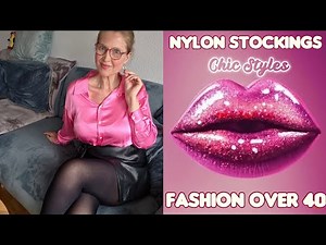 Cougar Fashion | Timeless Nylon Stockings | Natural Older Women Over 40 | Old is Gold | (EP: 187)