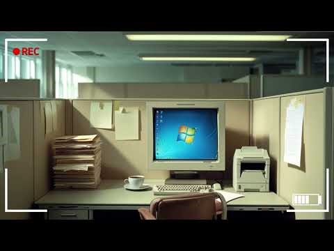 Focus Music with 90s Office Ambience – Vintage Lo-Fi for Work
