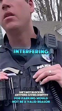 Coordinating where she goes isn’t up to the officer as she legal there #shorts #policeofficers #cops