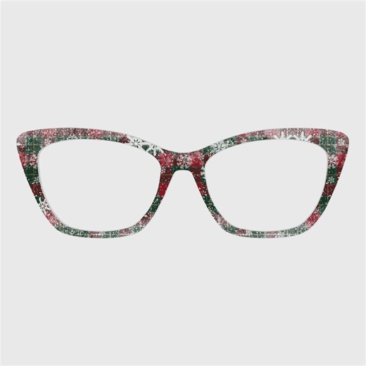 The Snowflake Plaid Magnetic Glasses Toppers – Compatible With Pair Eyewear Frames - Etsy