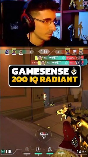 Gamesense of 1 Top Radiant ( 1v3 ) 🏆 valorant live streamer gameplay highlights daily clips shorts