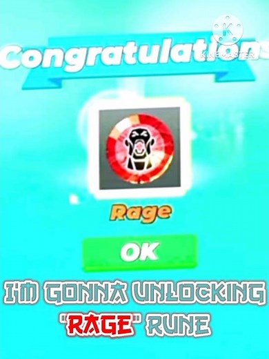 Bedwars: Unlocking RAGE RUNE!! ✨🔥😈 #blockmango #mattsunbg #viral #shorts