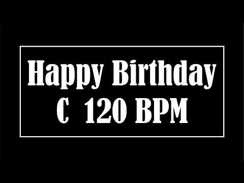 HAPPY BIRTHDAY!! Backing Track Instrumental C Major (AUDIO) with Chords 🎵🎉