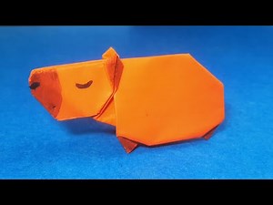 Origami Capybara Paper | How to Make a Paper Animal | Easy Origami Capybara