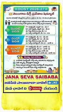 డిగ్రీ Dost Application 2026 | Ts Dost 2026 Admission Process Step By Step Application Process 2026