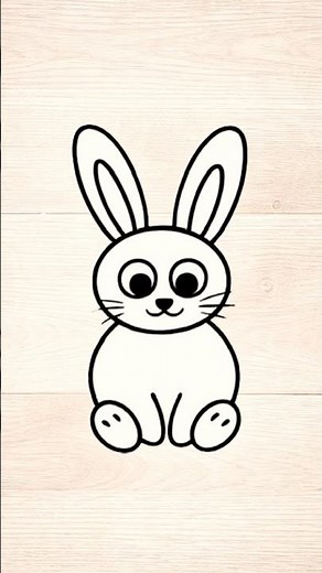 Dessin rapide et facile lapin de Pâques 🐇 Tuto DIY Activité pour enfants