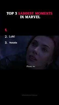 Top 3 sad moments Marvel Avengers 🔥 Iron man vs captain America 💀 Loki 🧙🏻‍♂️🪄 Thor ⚡ Natalia 🥰